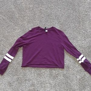 Long sleeve crop top